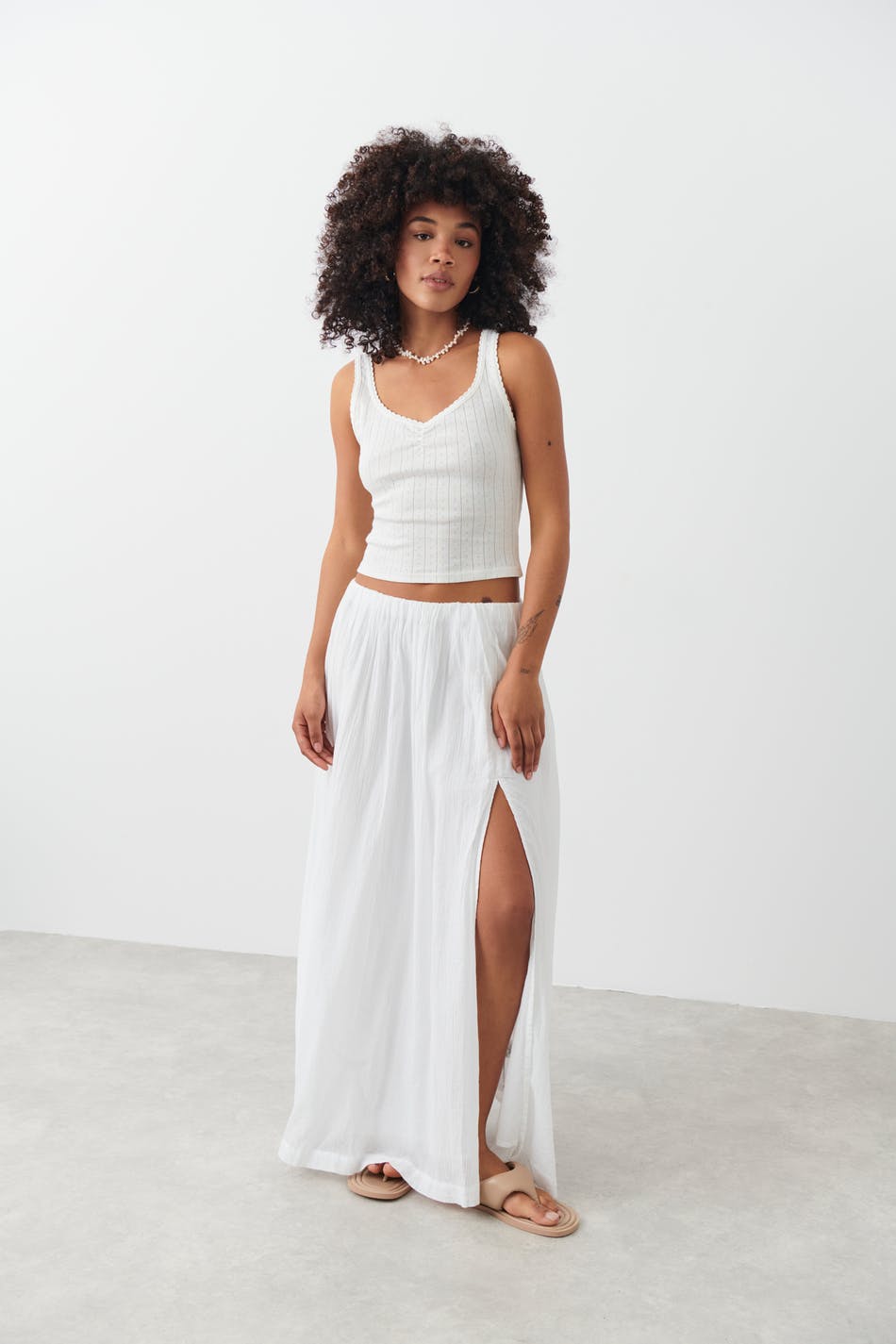 Pointelle singlet
