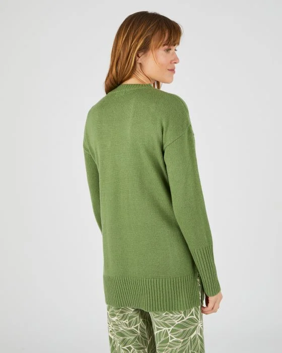 Pull tunique esprit marinière
