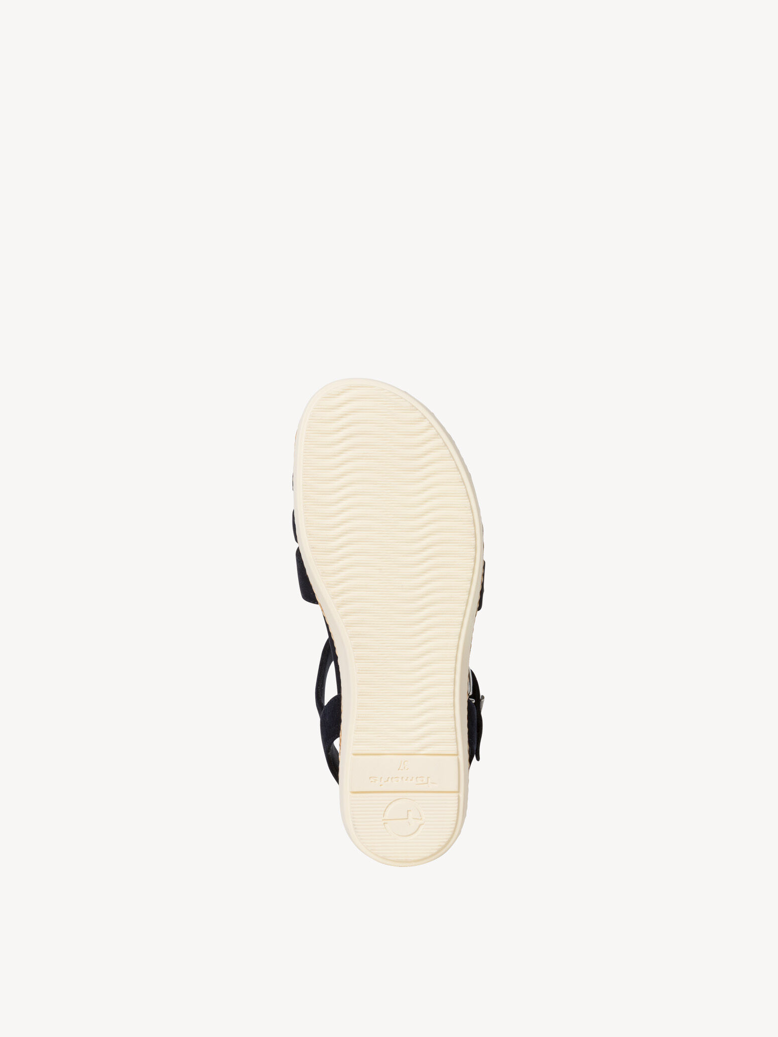 Sandale à talon en cuir - bleu