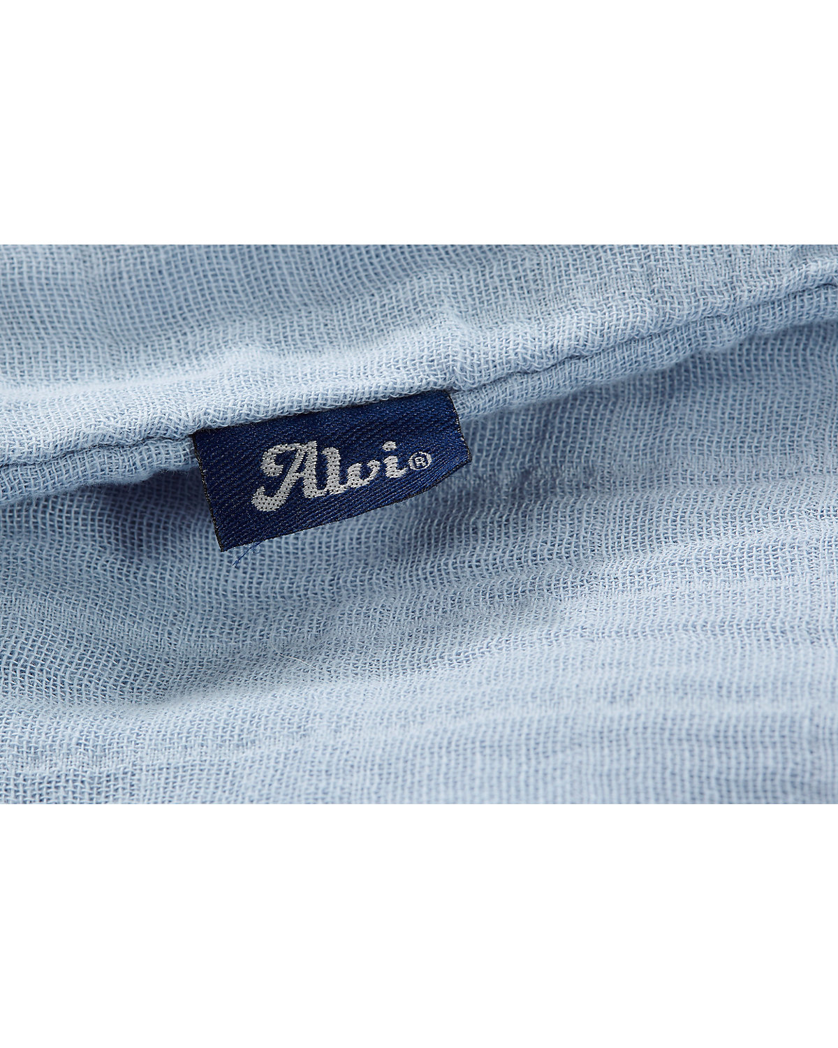 Sommer- Schlafsack Mull uni blau Gr. 110