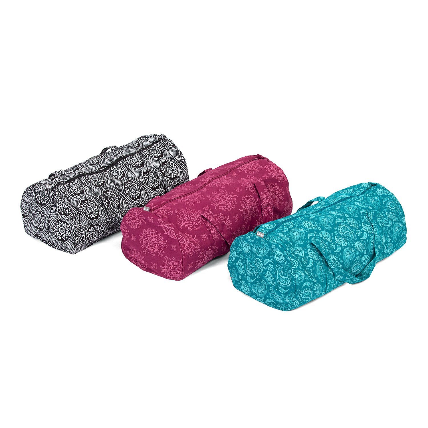 bodhi Yogatasche Maharaja Collection: Gemusterte Hot Yoga Bag Lotus, berry