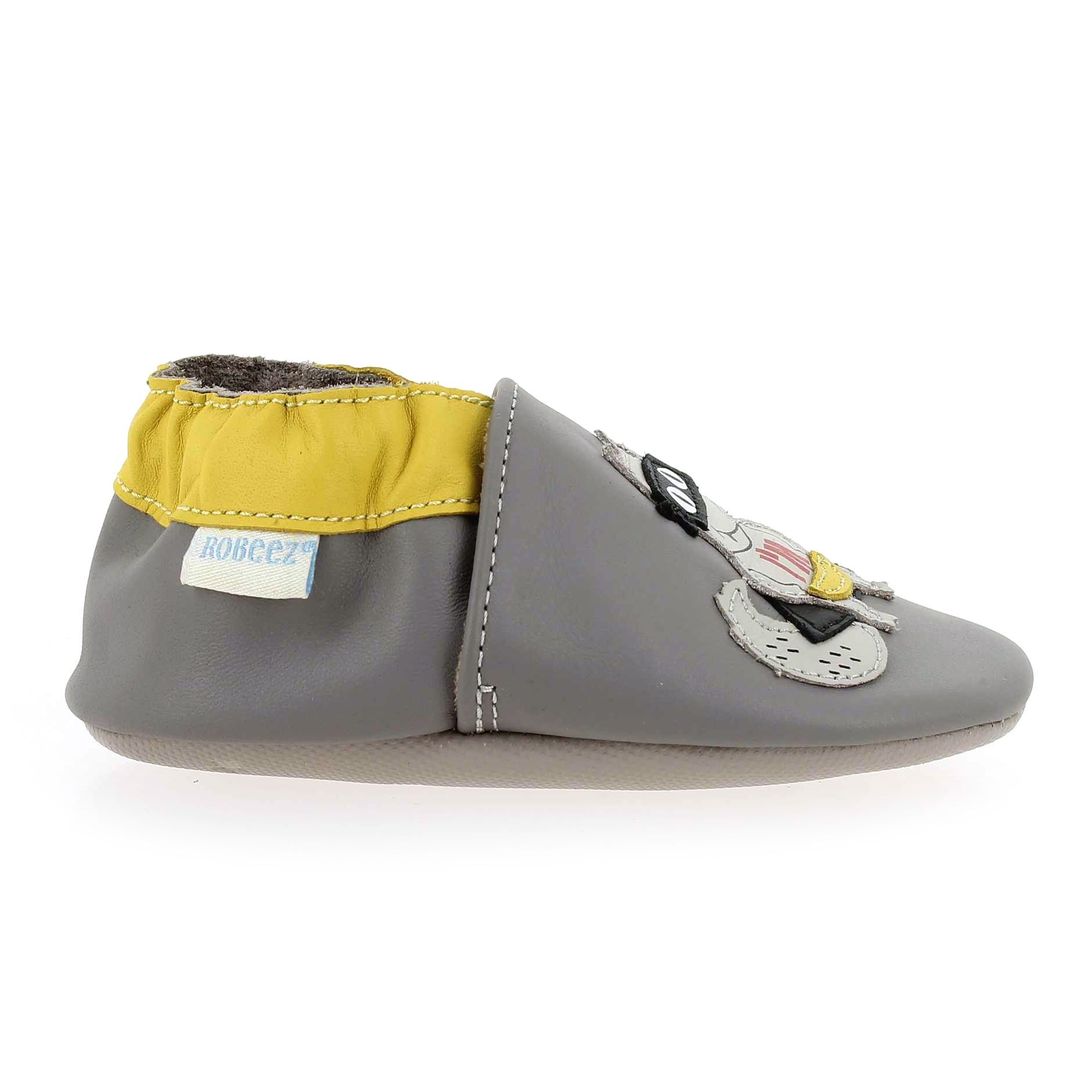 Robeez  SUPER WOLF - Gris Jaune