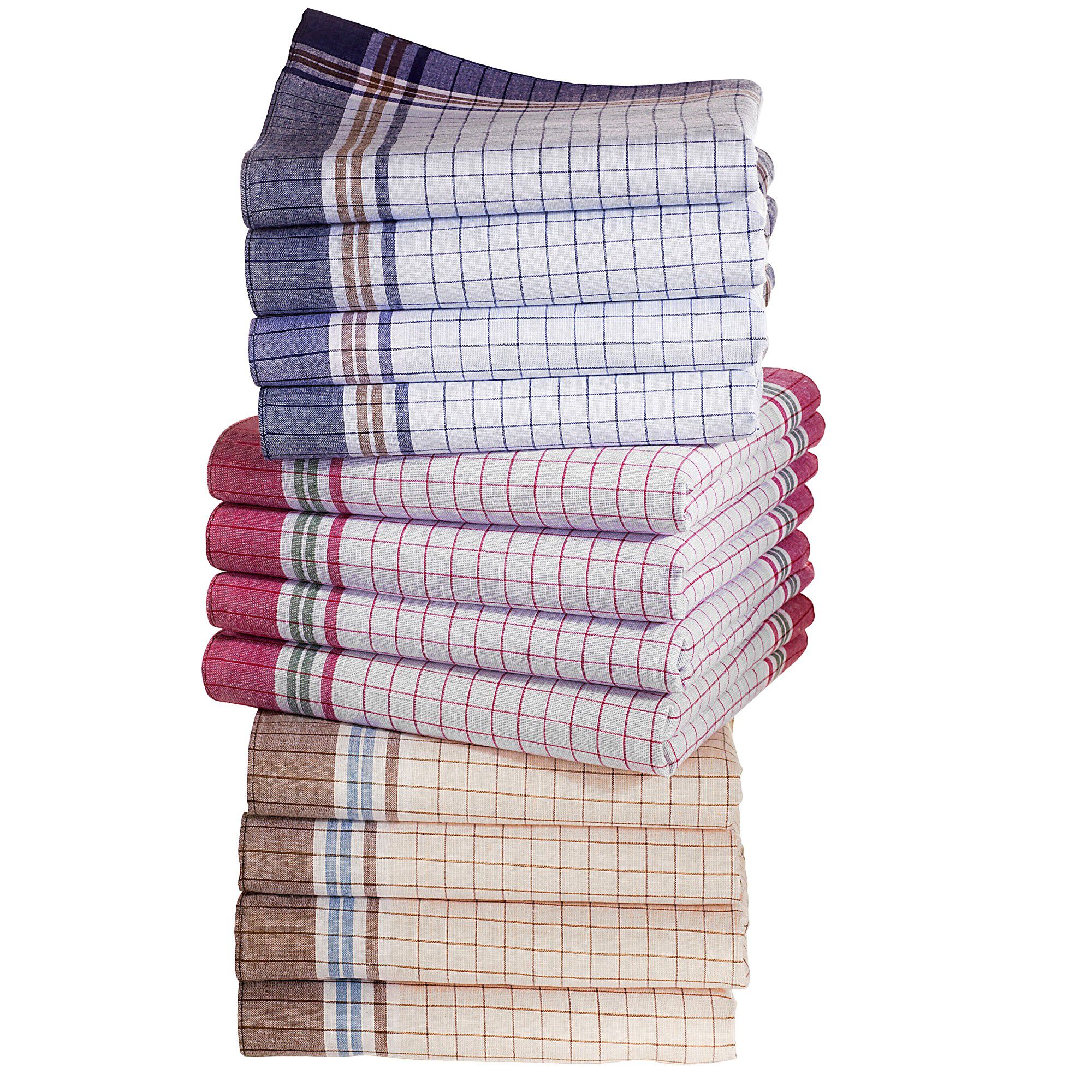 Mouchoirs petits carreaux homme