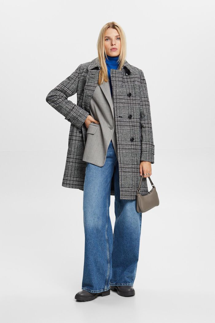 Nadelstreifen-Blazer aus Flanell im Oversize-Look