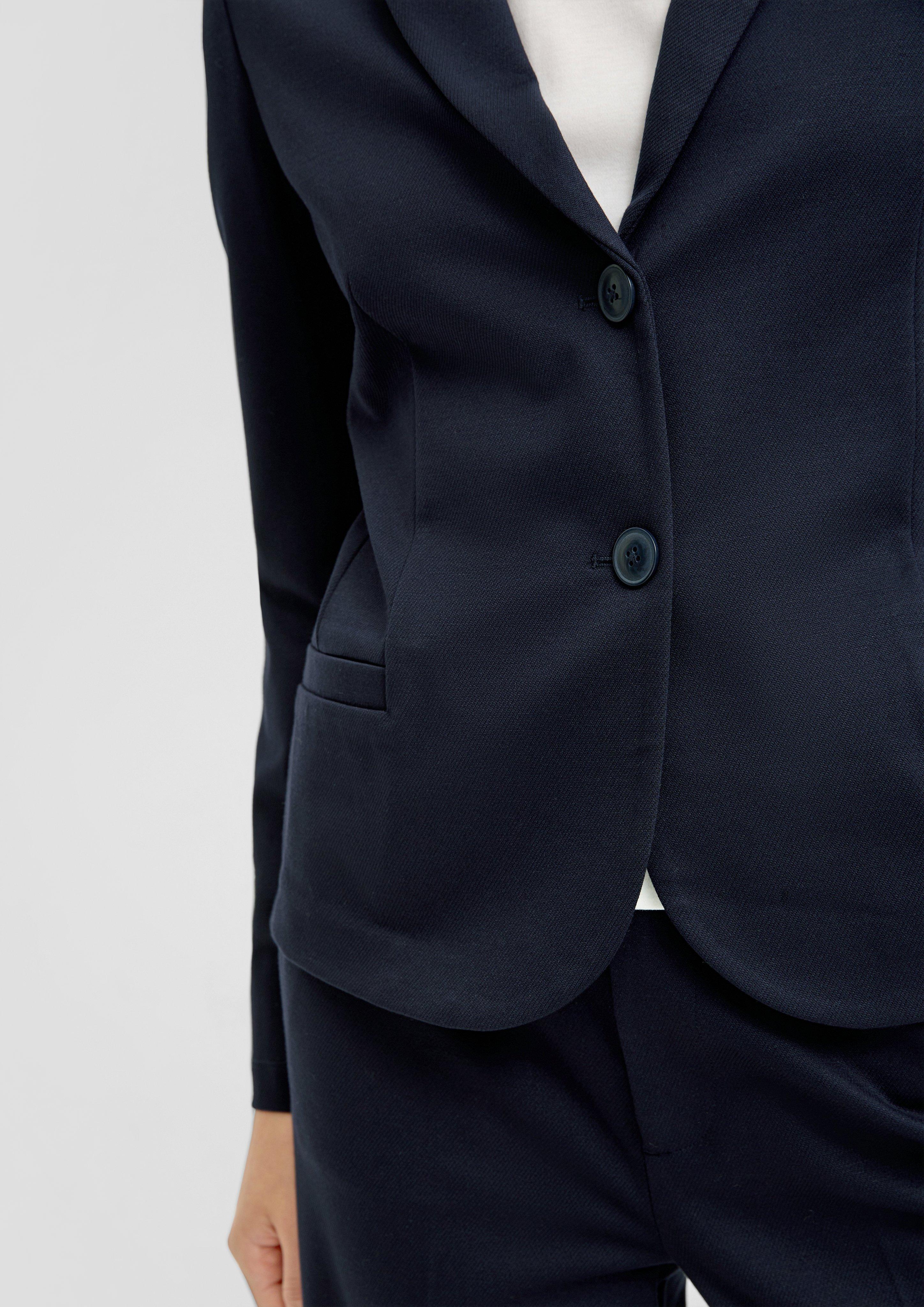 Twill-Blazer aus Interlockjersey  2133482-5959