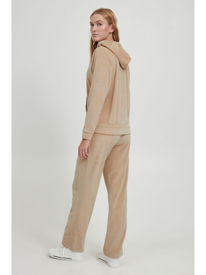 b.young Jogginganzug BYMITZA SET 3 - 20810786  Jogginganzug in Samt-Optik in Beige günstig kaufen