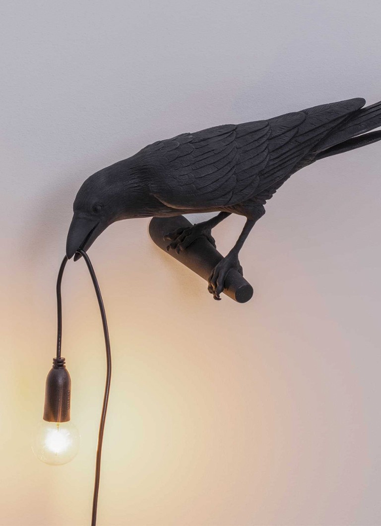 Seletti Bird Looking wall lamp left