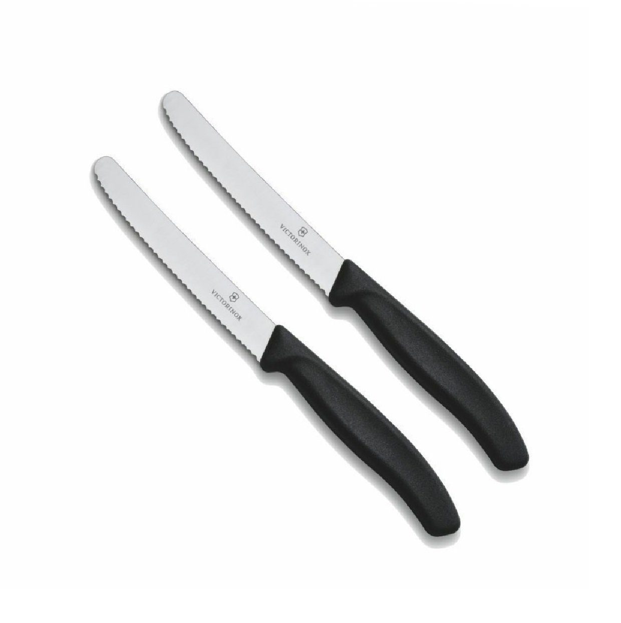 Victorinox Tafelmesser 2-tlg Küchenmesser Set Swiss Classic Schwarz