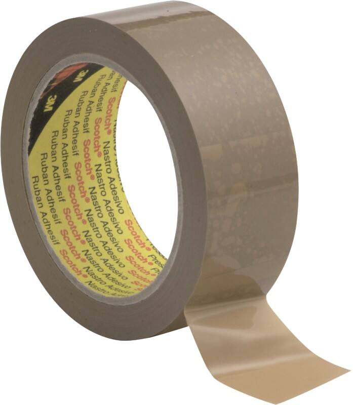 Scotch Verpackungsklebeband N/A Braun 50 mm (B) x 66 m (L) PVC (Polyvinylchlorid) Geräuscharm 6 Stück