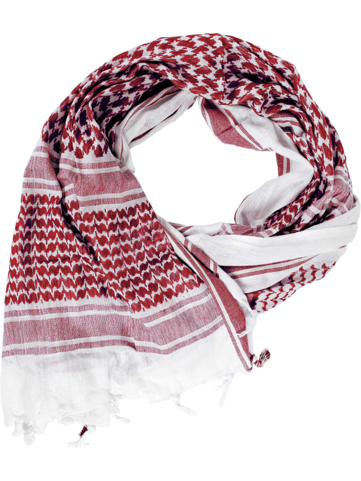 Normani Outdoor Sports Shemagh Halstuch in Rot/Weiß günstig kaufen onesize