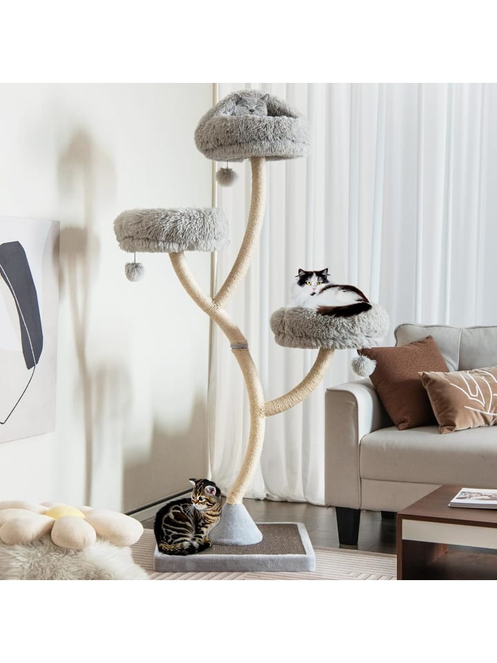 COSTWAY 178 cm Katzenbaum in Grau günstig kaufen onesize