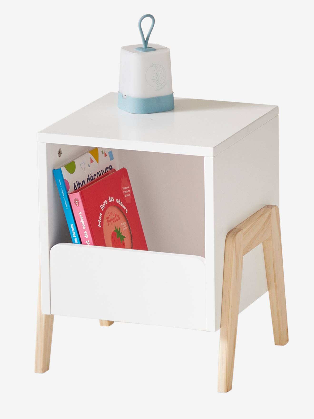 Vertbaudet Kinderzimmer Nachttisch RETRO - weiß