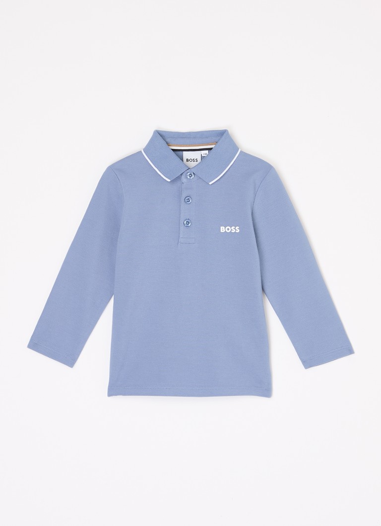 Tricou polo din bumbac piqué cu logo HUGO BOSS
