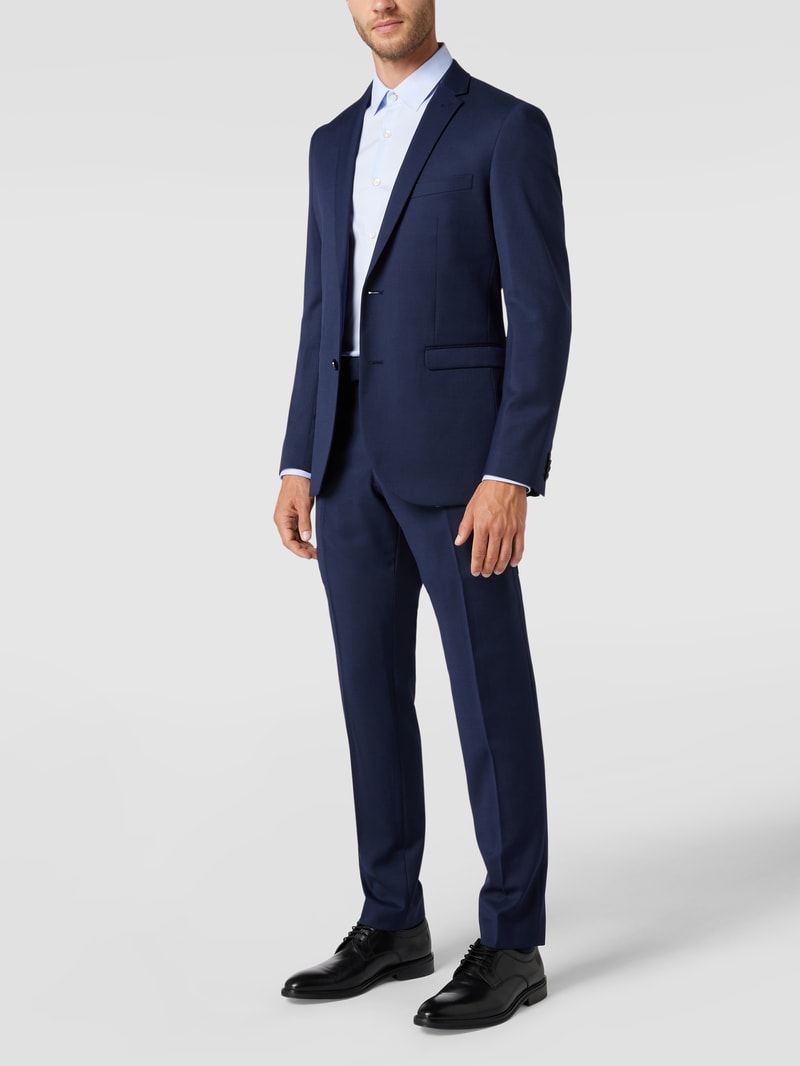 Slim FIt 2-Knopf-Sakko mit Stretch-Anteil Modell 'George' in marineblau