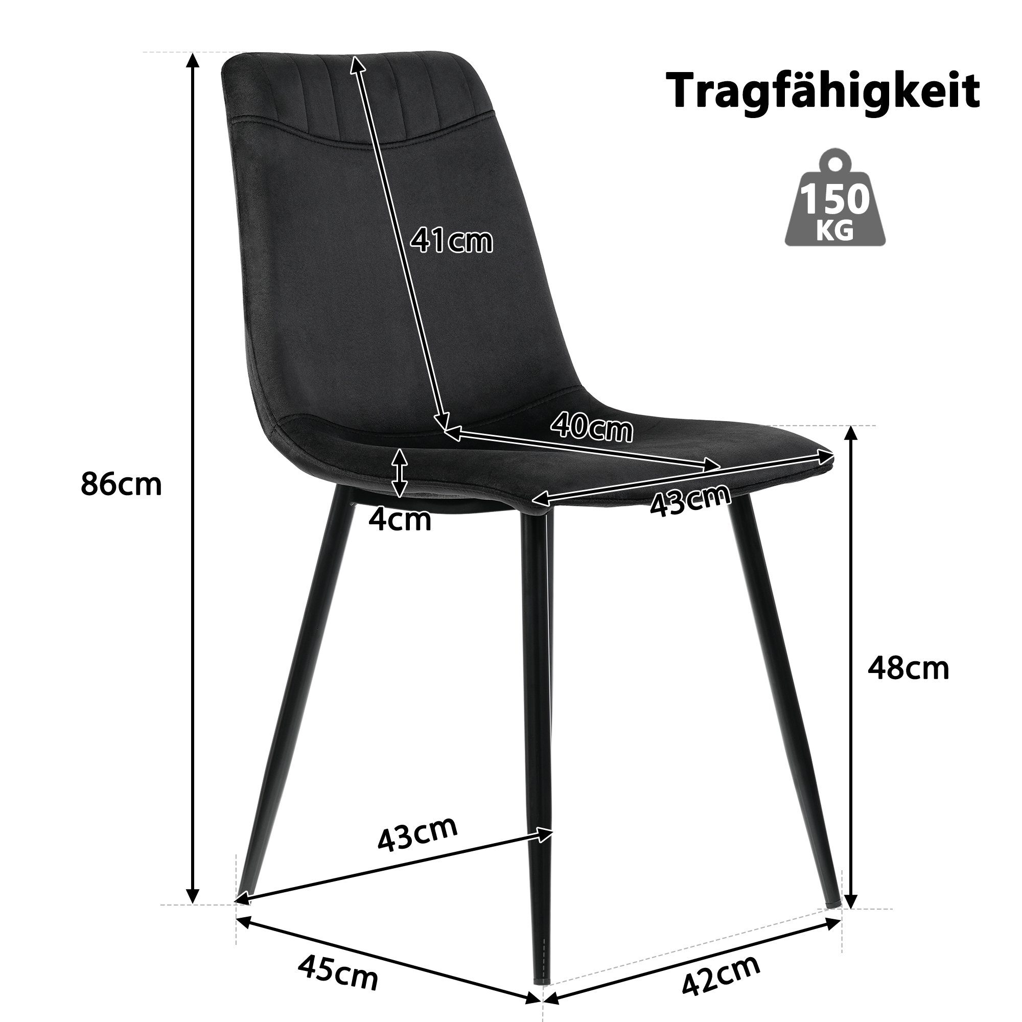 REDOM Essgruppe Esstisch mit 4 Stühlen Set, (Modernes Tisch- und Stuhlset, Marmor gemusterter Esstisch, 5-tlg., Klassische und elegante Stühle), Esstisch mit 4 Stühlen Set Küchen Tisch Esszimmerstuhl