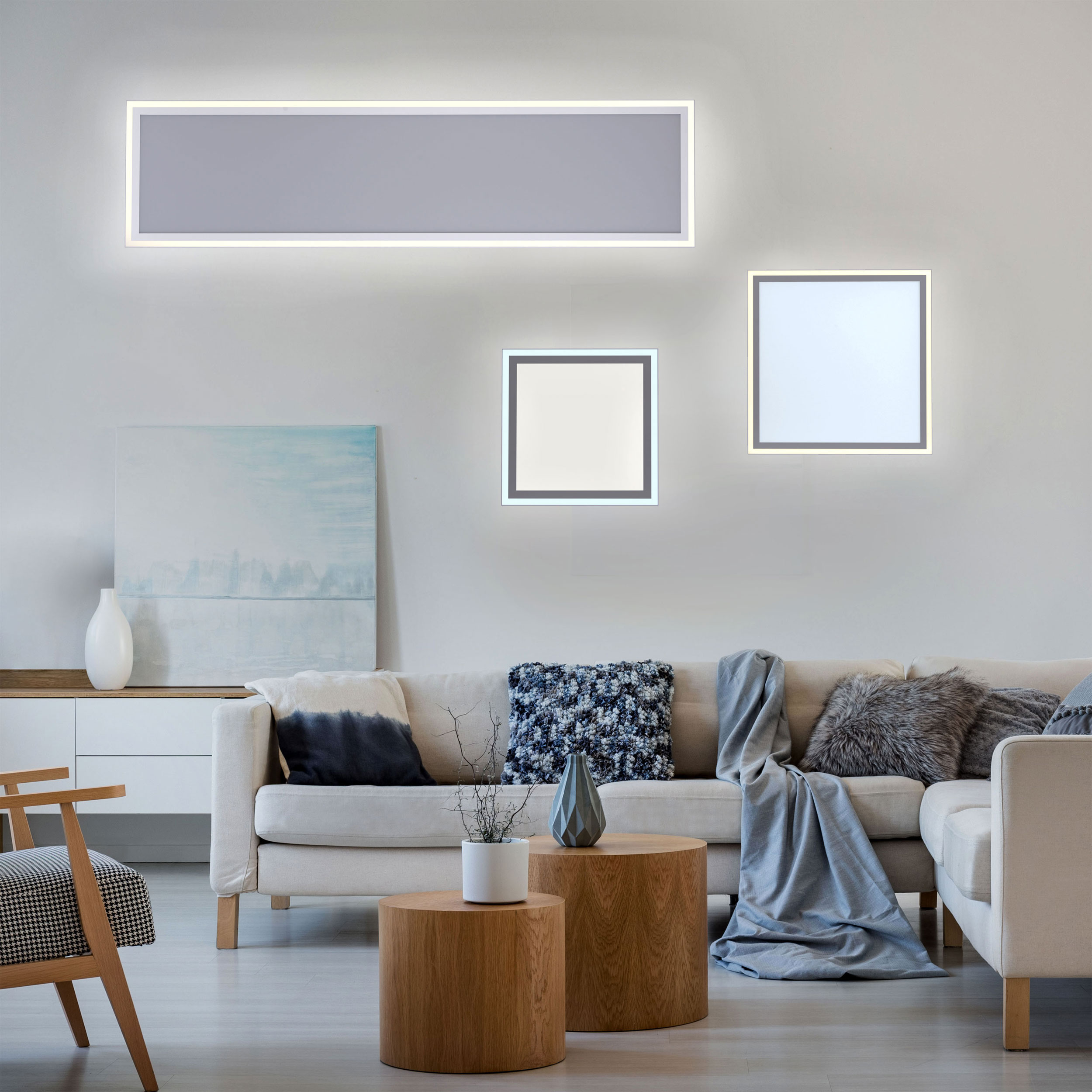 JUST LIGHT.LED-Deckenleuchte 2flg