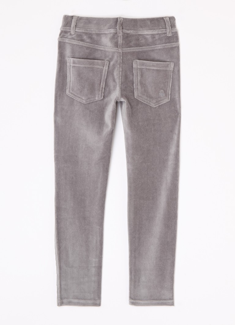 Pantaloni drepți din catifea reiată Benetton