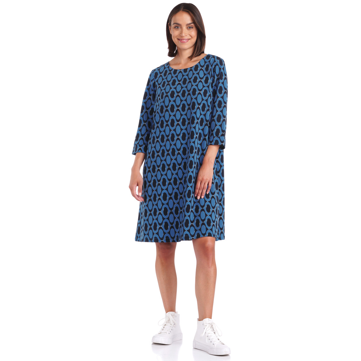 Damen Kleid mit Retro-Print