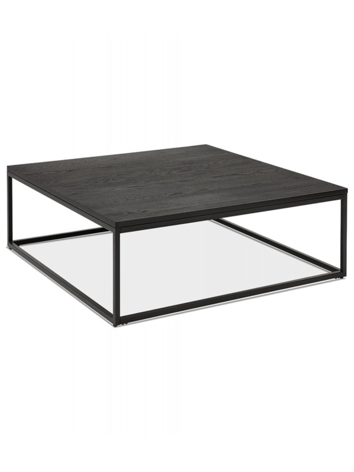 KADIMA DESIGN Industrieller Couchtisch Eichenfurnier Metall | Industrial Style in Schwarz günstig kaufen onesize