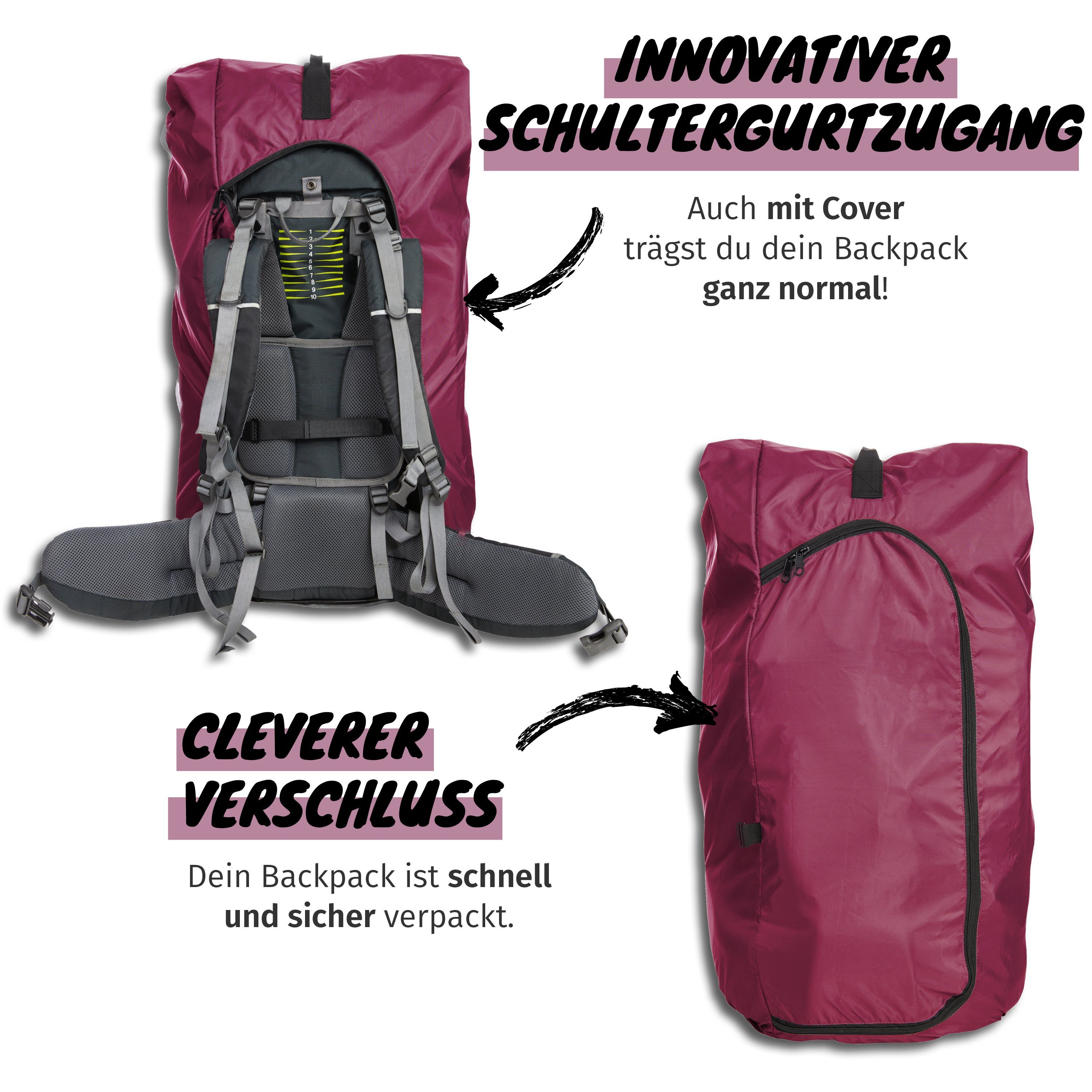 JOURNEXT Rucksack-Regenschutz Backpack Cover 2.0