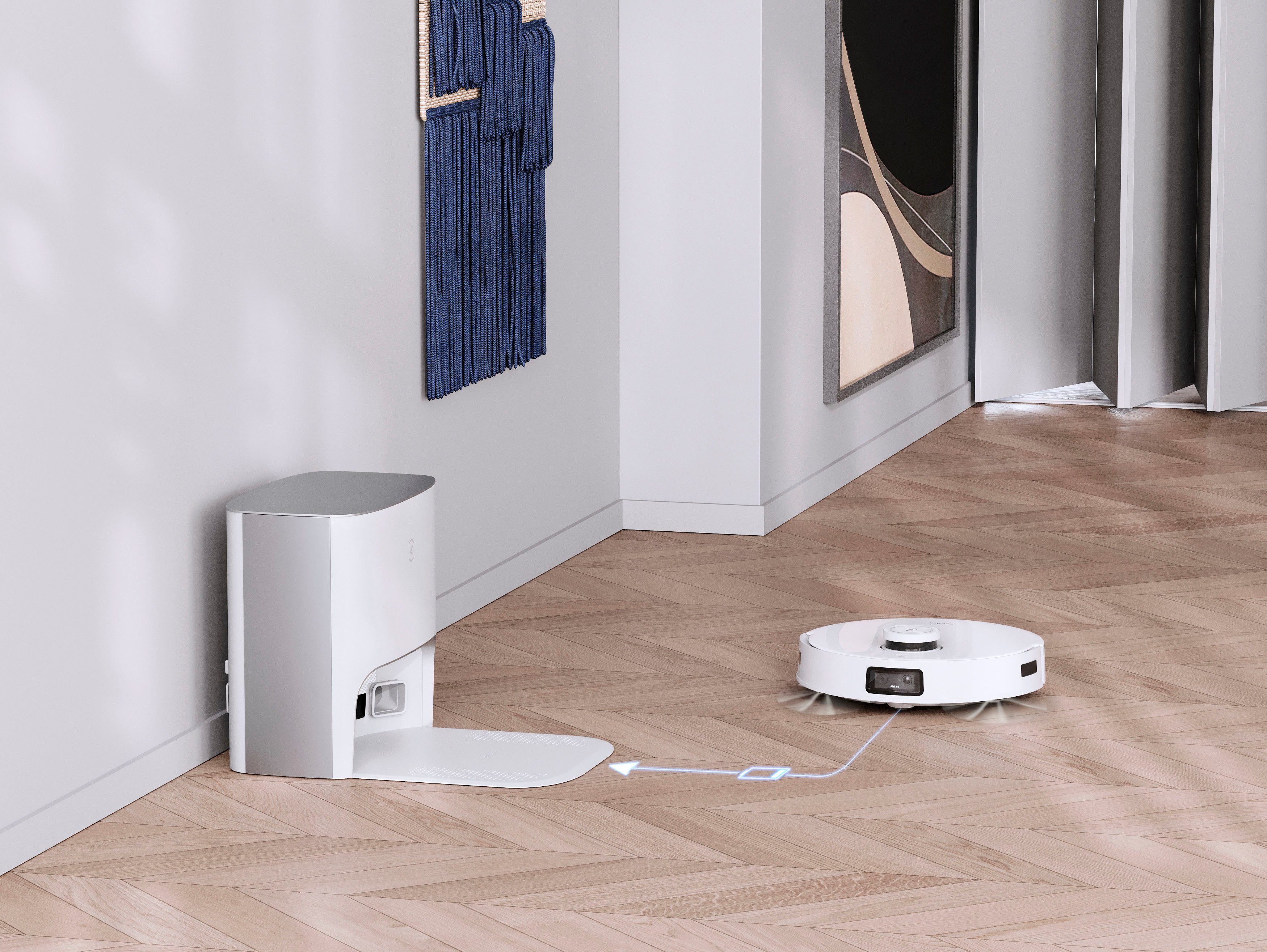 ECOVACS Nass-Trocken-Saugroboter DEEBOT T10, 45 W, 3000PA, DToF-Laser, KI Hinderniserkennung, für alle Fussbodenarten