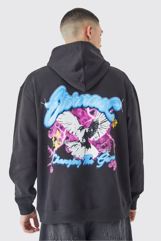 Oversize Hoodie mit Print