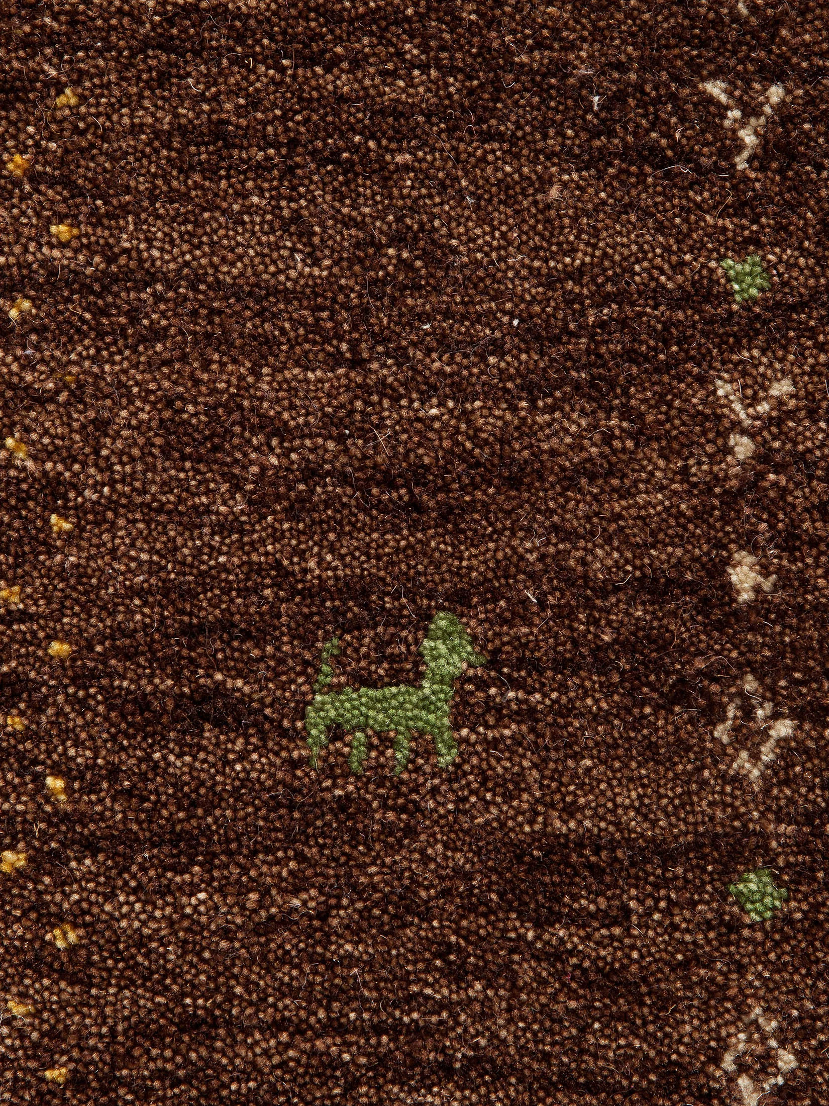 Kamlapur Gabbeh-Teppich, Dark Brown