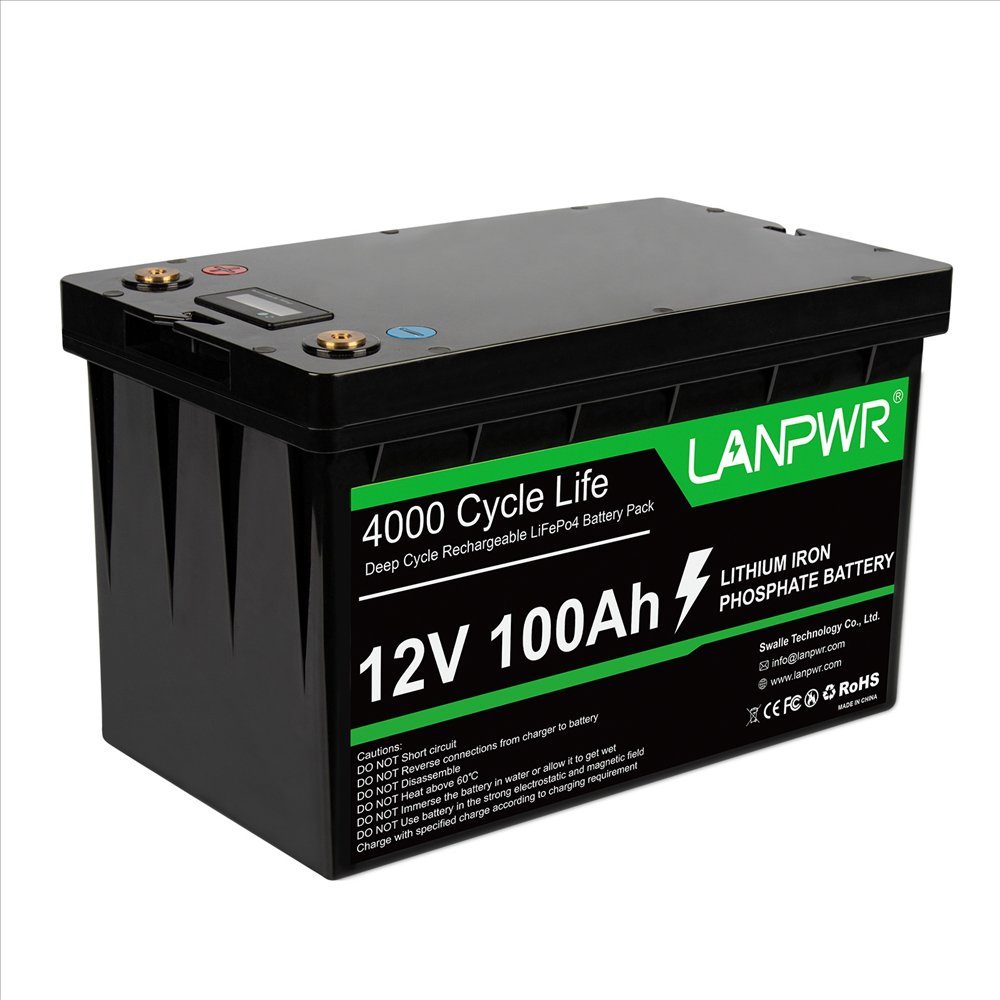 Tidyard Stromerzeuger 12V 100AH LiFePO4-Akku,Akkus und PowerBanks,Leichtgewicht Batterie, (Energiespeicherbatterie, LiFePO4 Batterie Powerstation für Stromausfall, Reise,Camping,Angeln), Notstromversorgungen,Max. Last-/Wechselrichterleistung: 1280 W