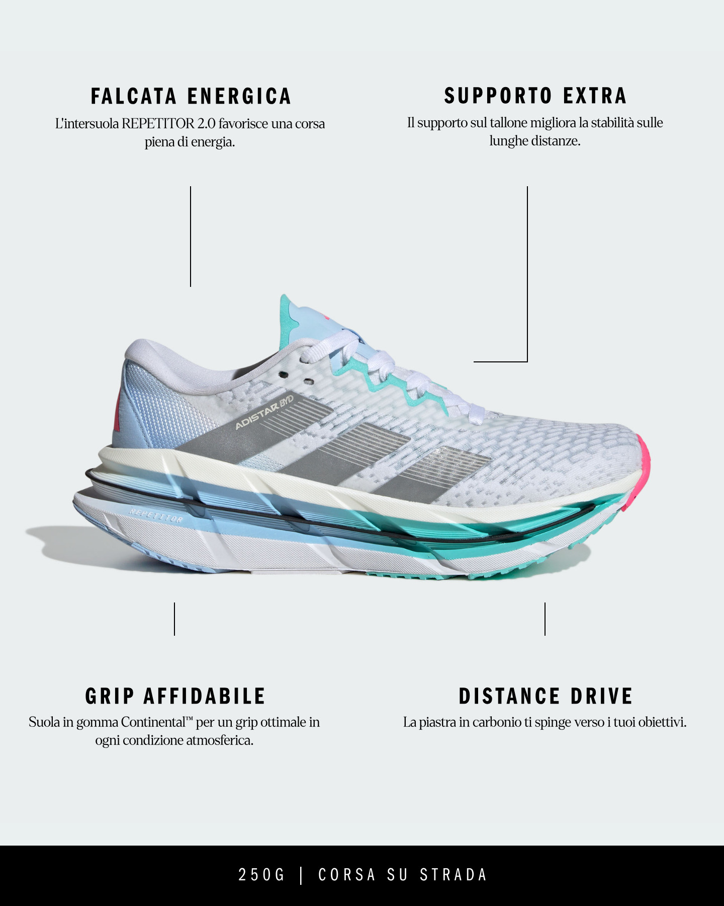 Scarpe Running Adidas Adistar Byd W JI1228