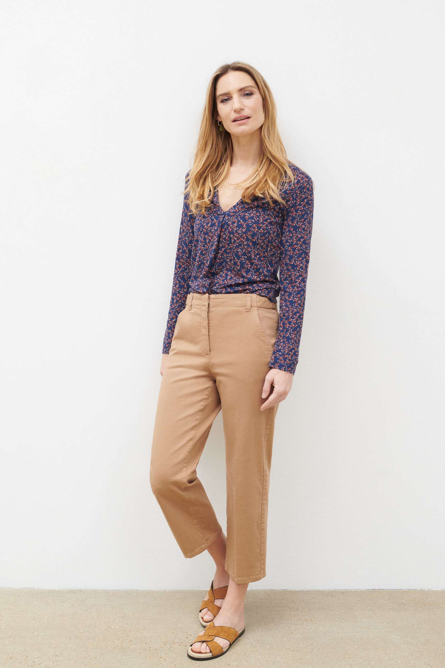 t-shirt sonia bleu marine femme