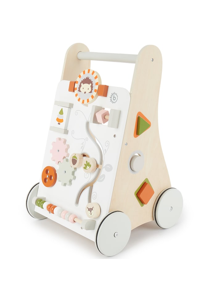 Bieco Spielwaren Lauflernwagen Holz mit Aktivitäten in Weiß günstig kaufen onesize