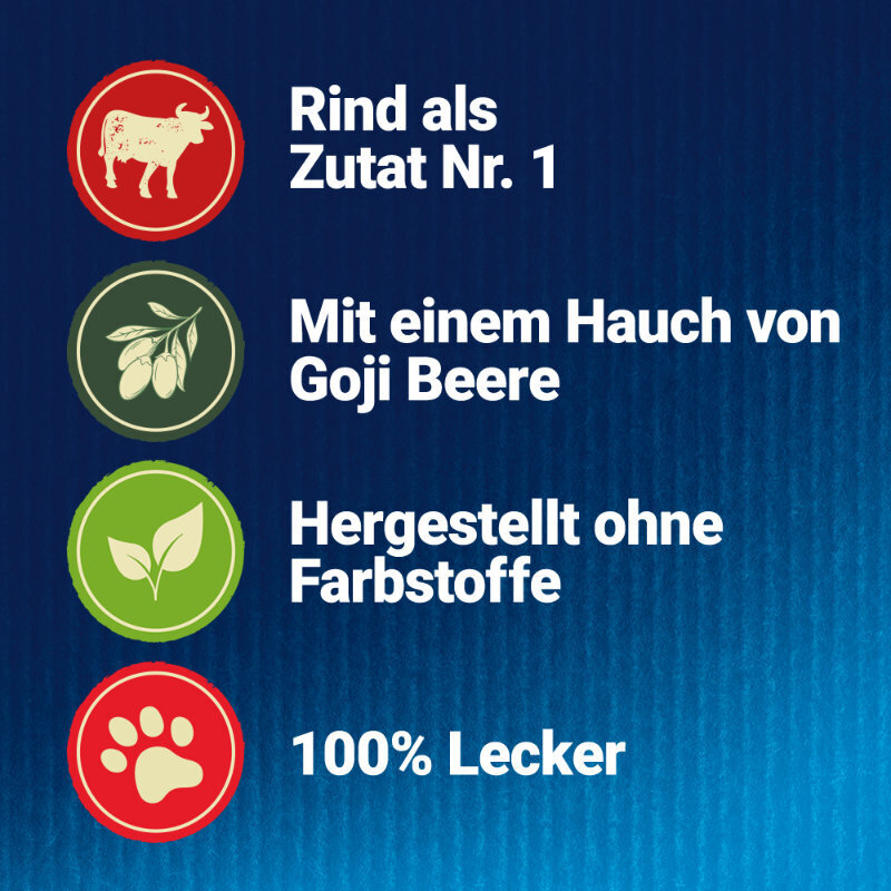 Felix Snacks Felix Naturally Delicious 6x180g Rind mit Gojibeere