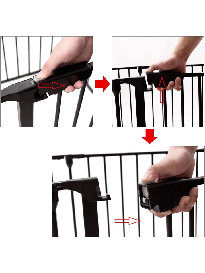 COSTWAY Kaminschutzgitter 6 Elemente in Schwarz günstig kaufen onesize