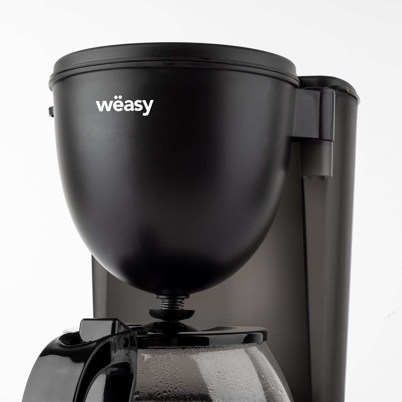 Weasy Wëasy Filterkaffeemaschine KF24 / Fassungsvermögen 1,25 L  / Glaskanne / Warmhaltefunktion / Automatische Abschaltung / Kunststoff / 600 W /  Schwarz