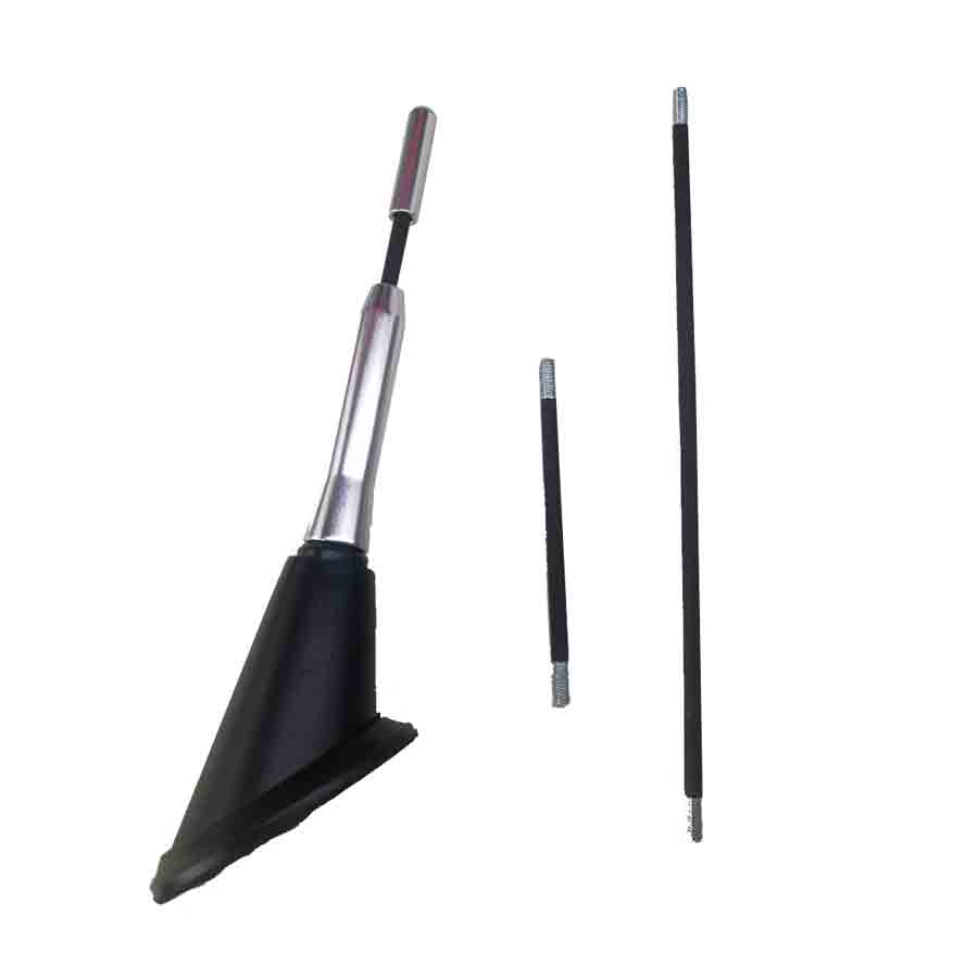 Kurzstab-Antenne aus Alu, 12, 17, 26 cm - ATU