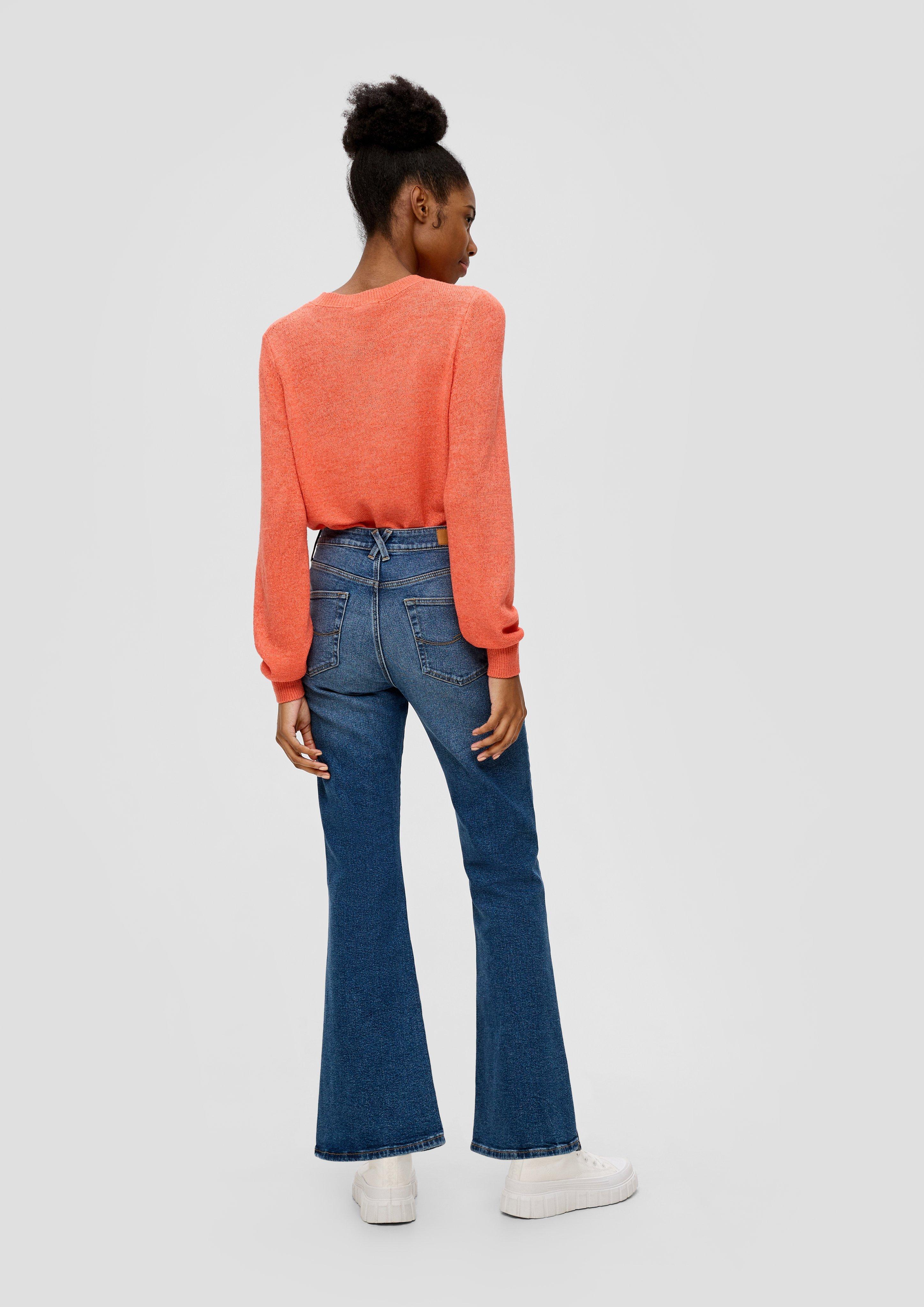 Jeans Reena / Slim Fit / High Rise / Flared Leg / geschlitzter Saum  2143596-56Z7