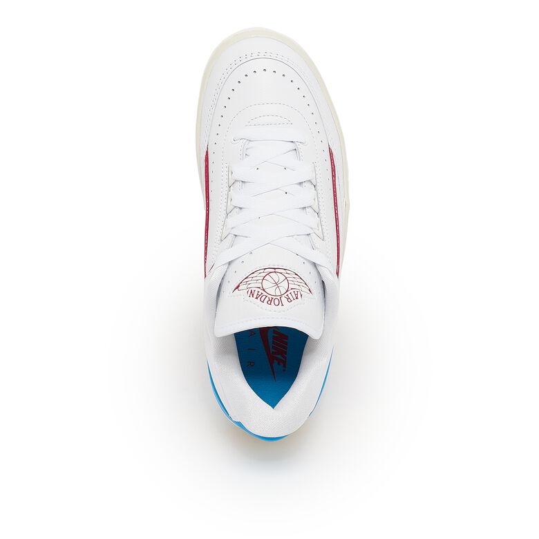 JORDAN Air Jordan 2 Retro Low “UNC to Chicago” white/gym red-dk powder blue