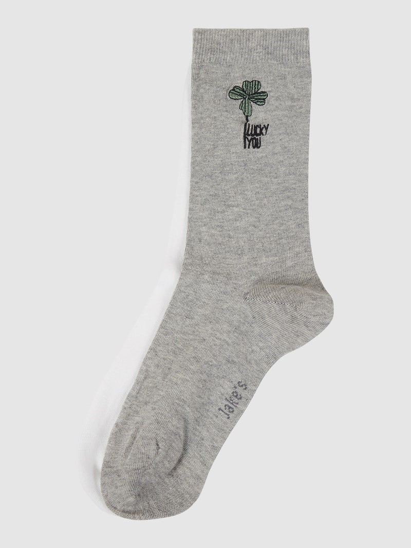 Socken mit Stretch-Anteil im 2er-Pack in weiß