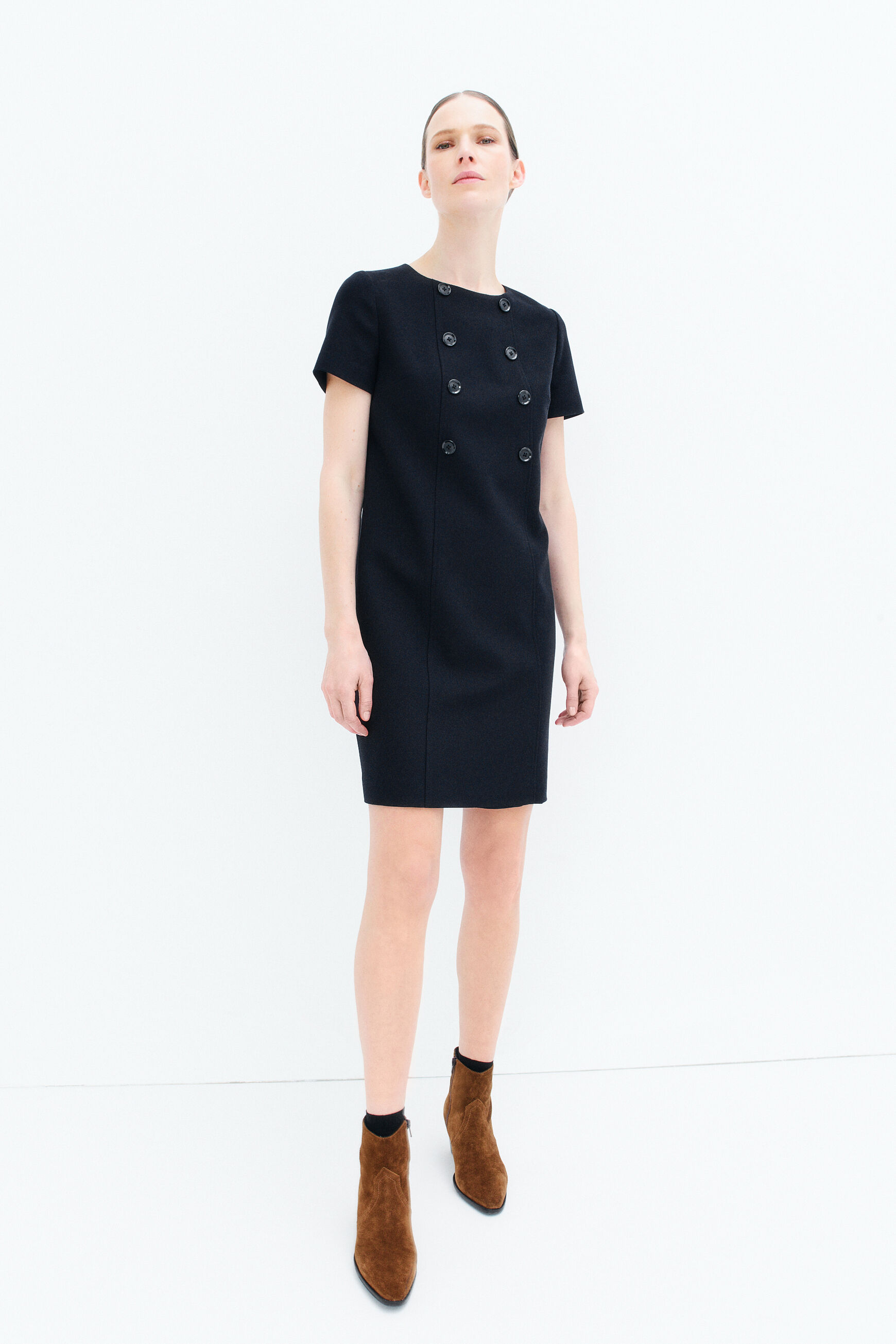 robe saphir bleu marine femme