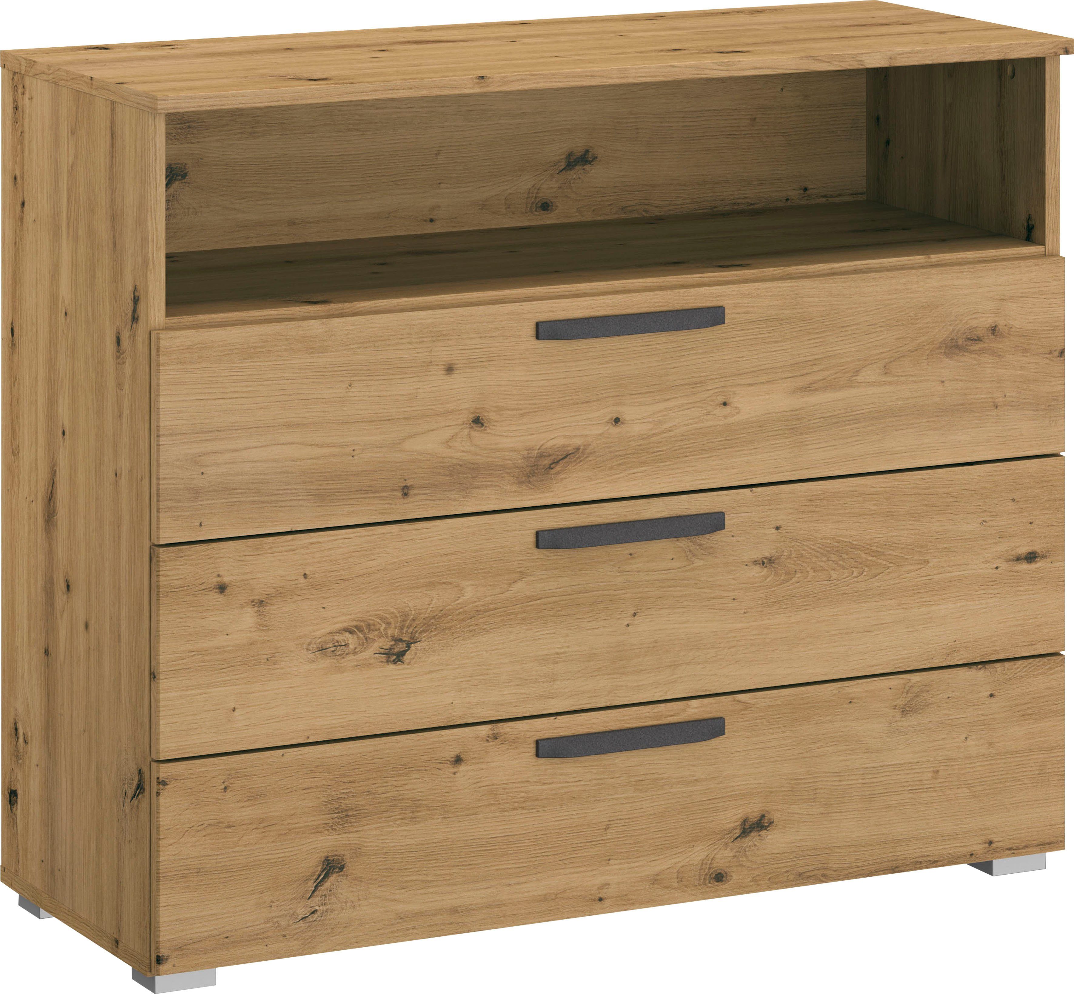 rauch Schubkastenkommode Oteli, Inkl. Schubkasten-Inneneinteilung aus Holz, einfache Montage