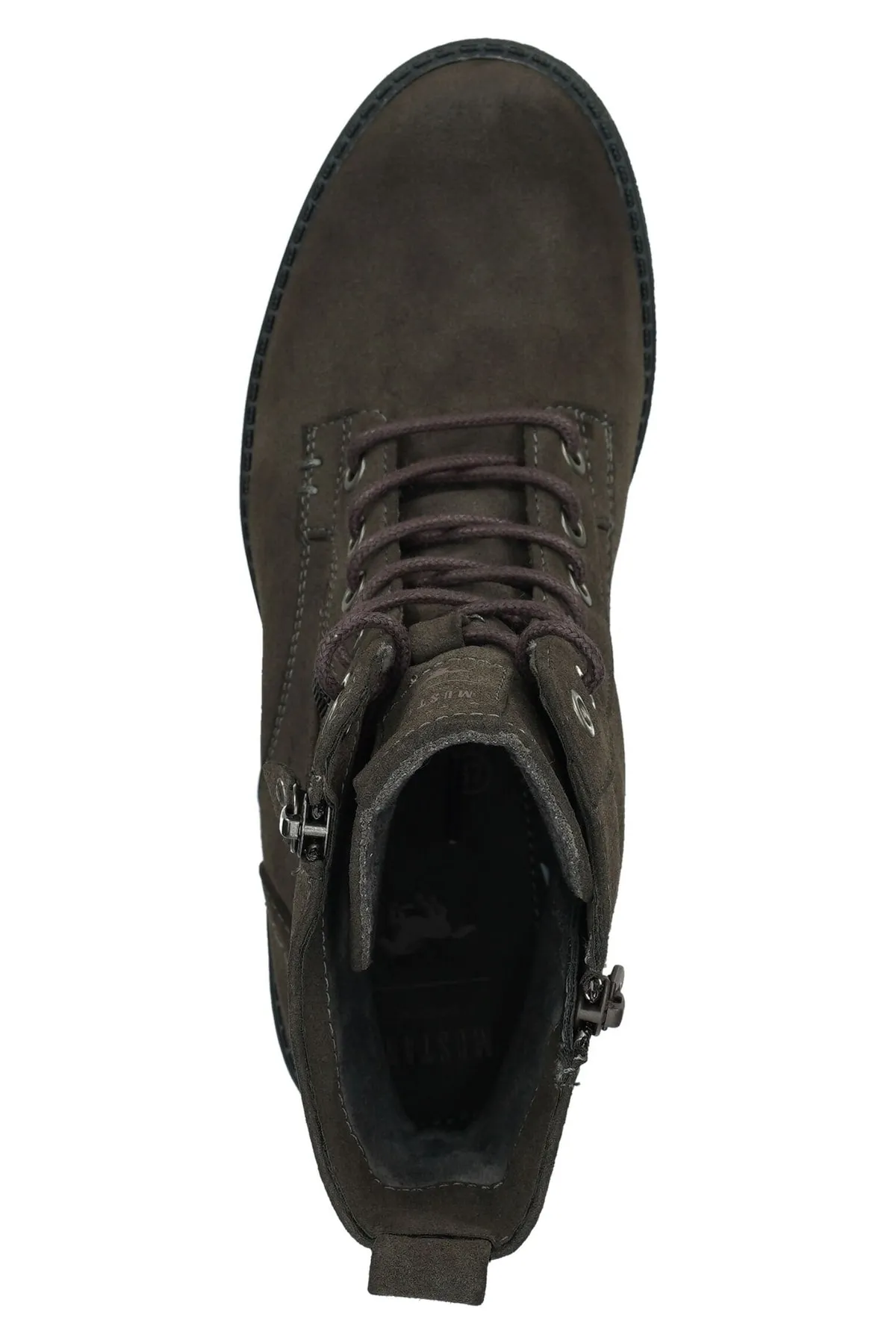 Mustang  Stiefelette - Grau - Blockabsatz