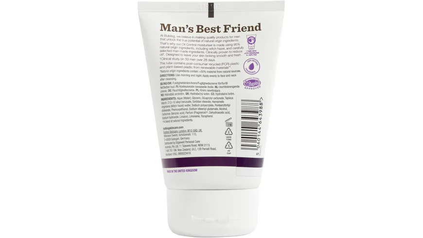 Bulldog Oil Control Moisturiser Feuchtigkeitscreme 100 ml