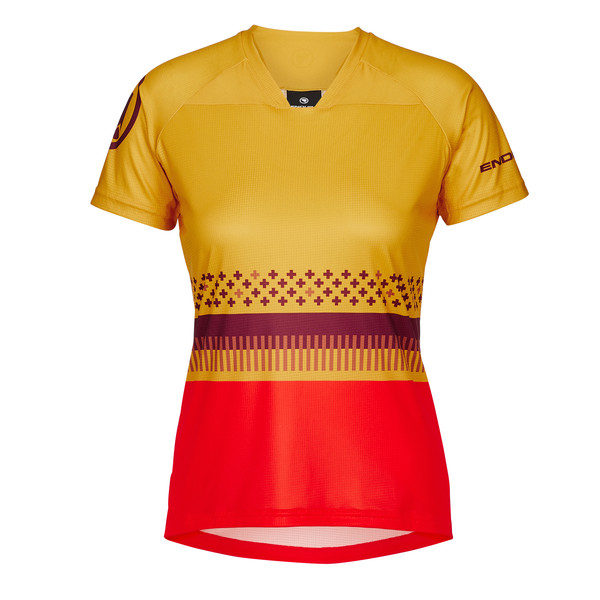DAMEN SINGLETRACK PRINT T Damen - Fahrradtrikot