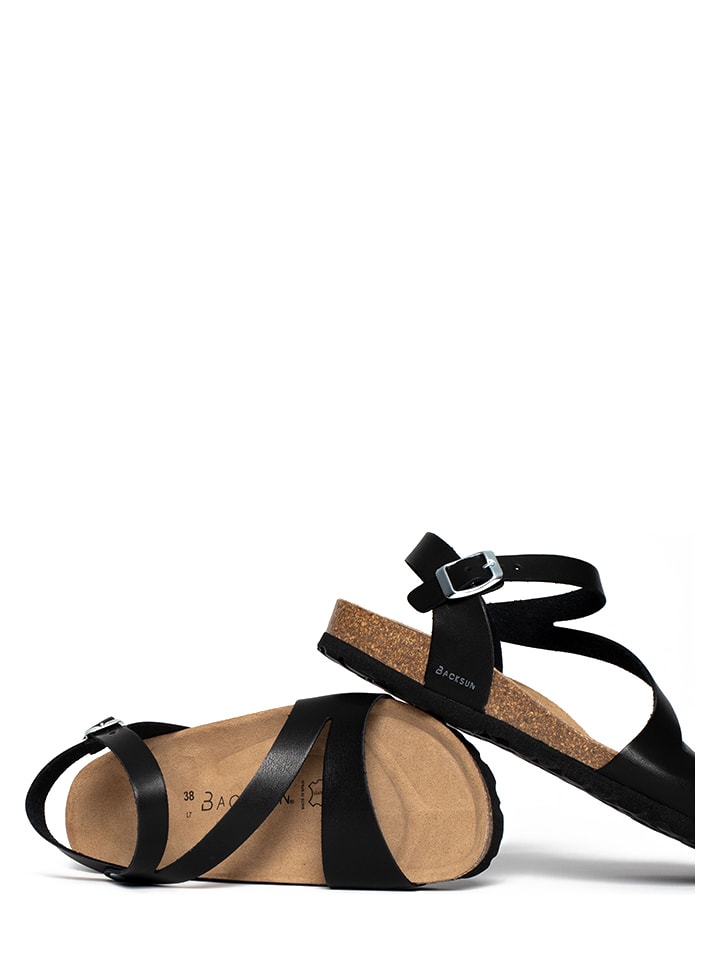 BACKSUN Sandalen in Schwarz günstig kaufen