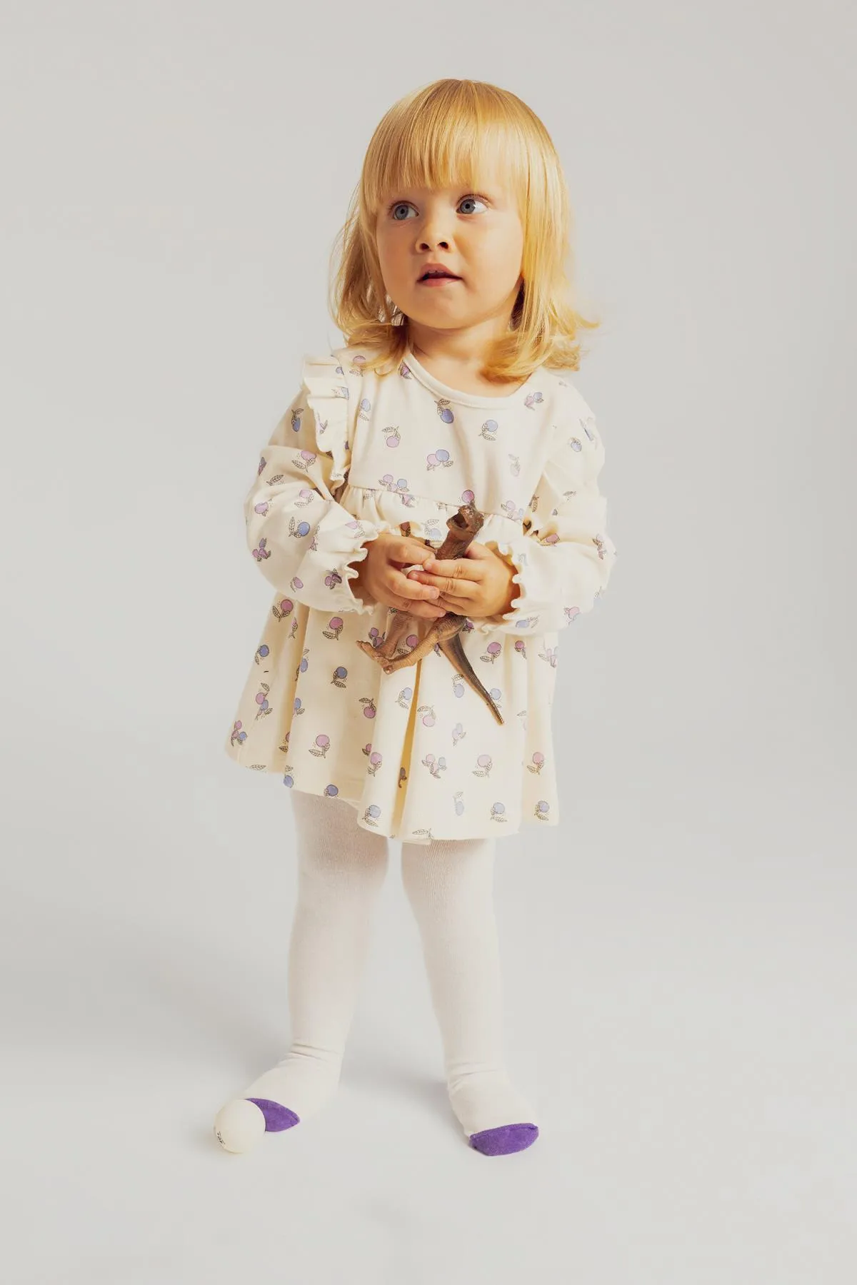DeFacto  Gemusterter Langarm-Overall für Babys, Mädchen, Strumpfhosen, 2-teiliger Overall