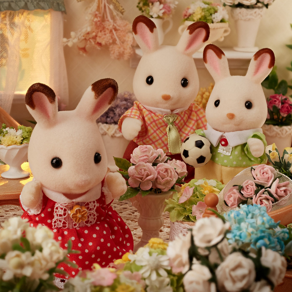 Sylvanian Families Schokoladenhasen Familie NEU