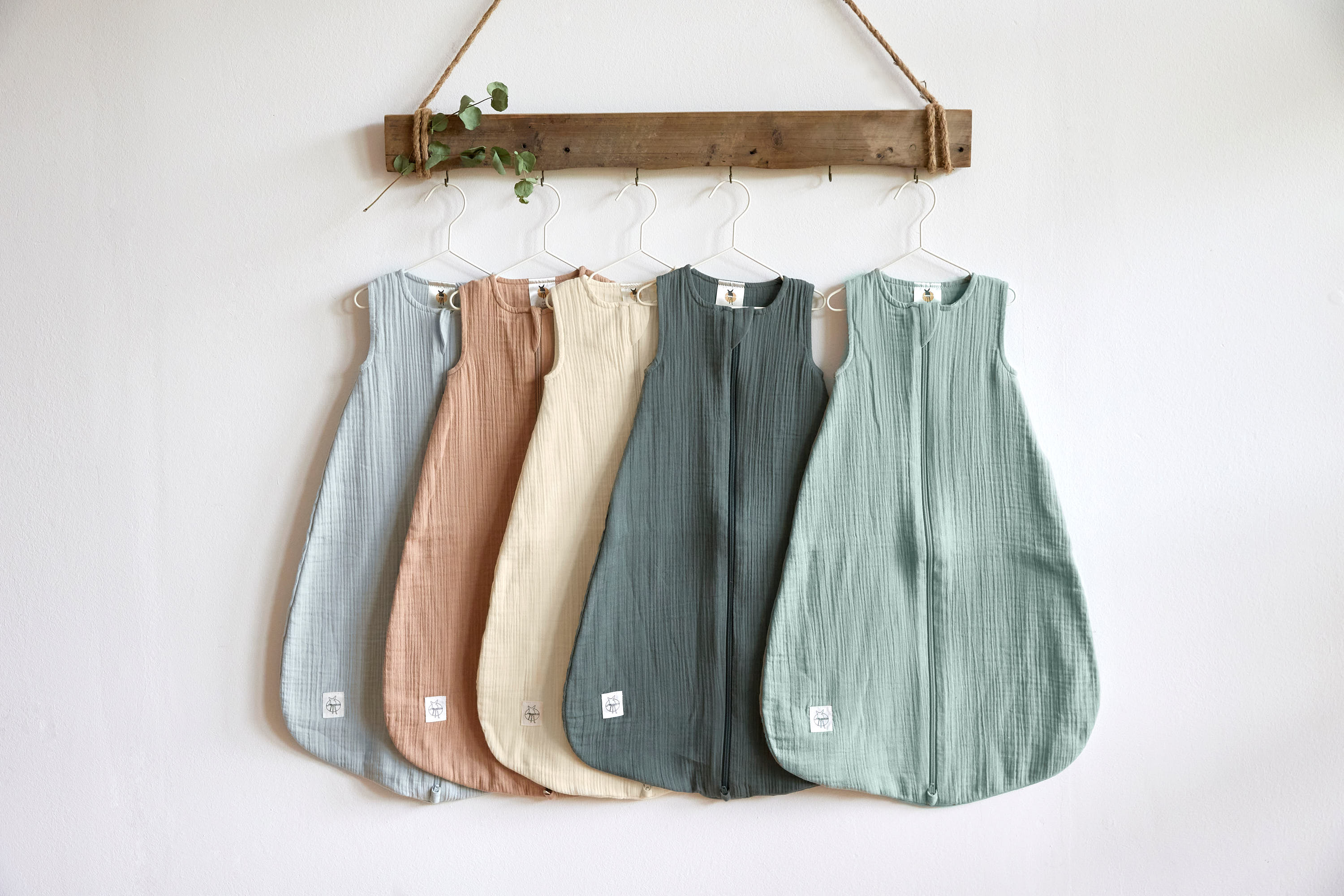 Musselin Schlafsack (Sommer, Tog 1) - Bio Baumwolle, Blau