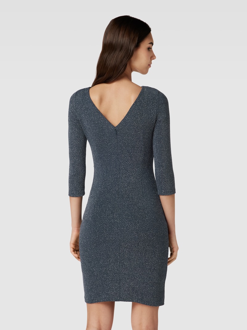 Cocktailkleid mit Effektgarn in graphit