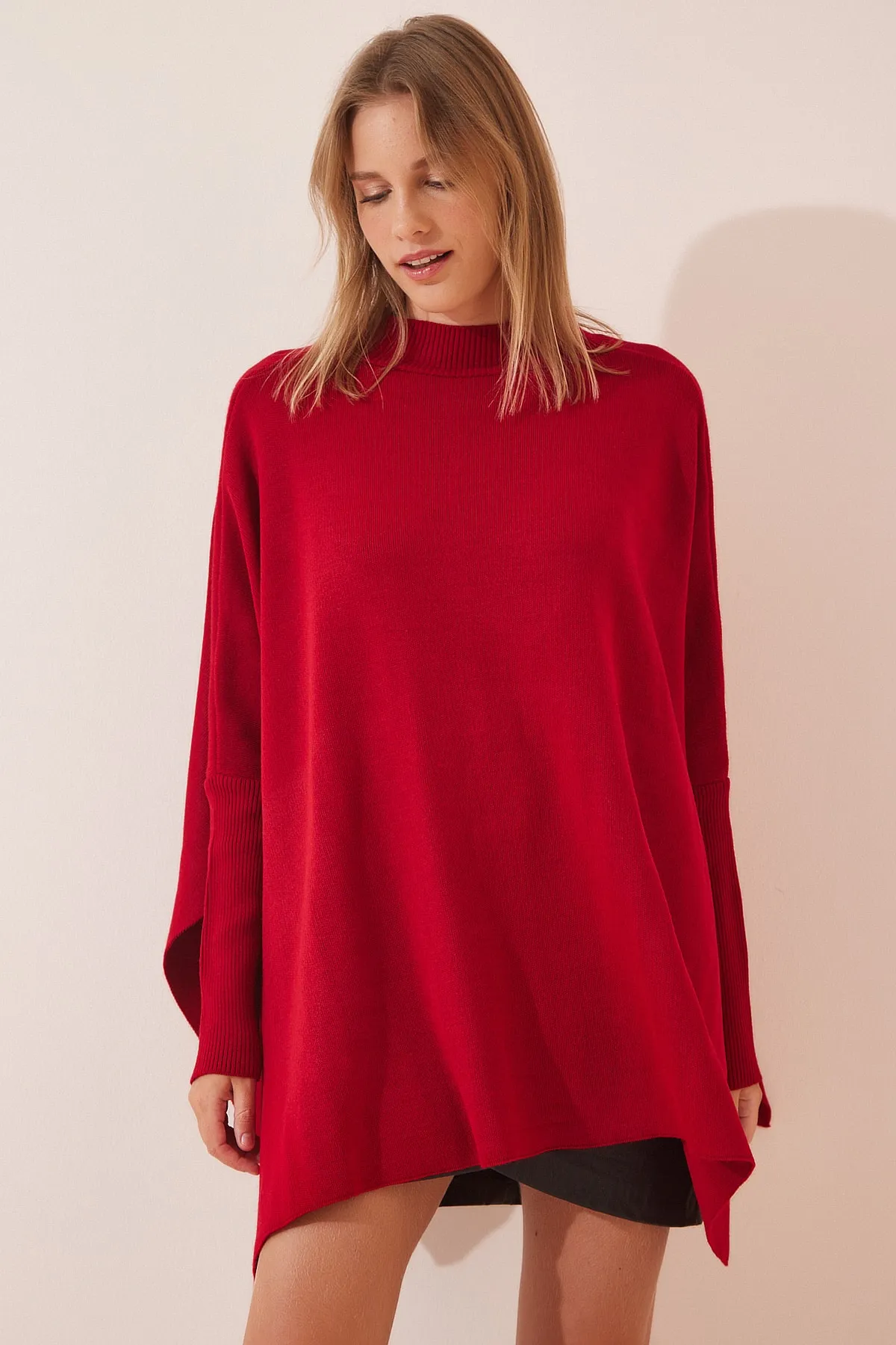 Happiness İstanbul  Pullover - Rot - Oversized