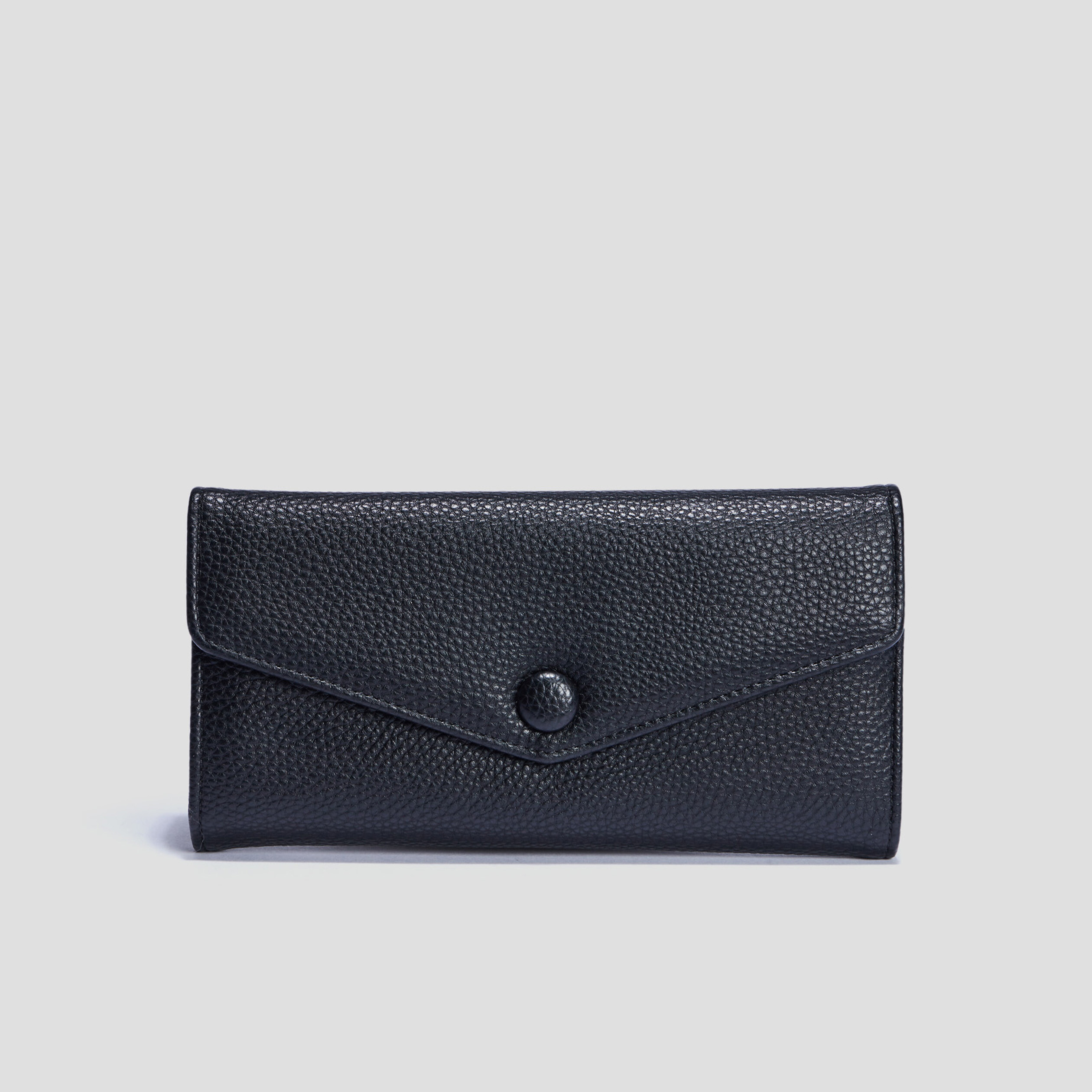 Portefeuille rectangulaire noir femme | La Halle